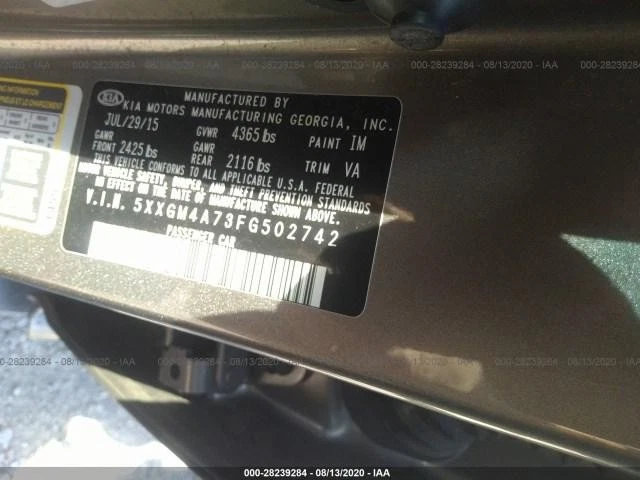 Motor de arranque usado se adapta a: Kia Optima VIN C 2015 octavo dígito identificación 361002G400 grado B Foto 2 de 4