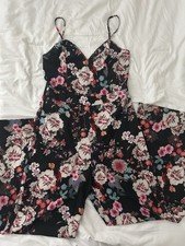 Women's Floral Jumpsuit Size L