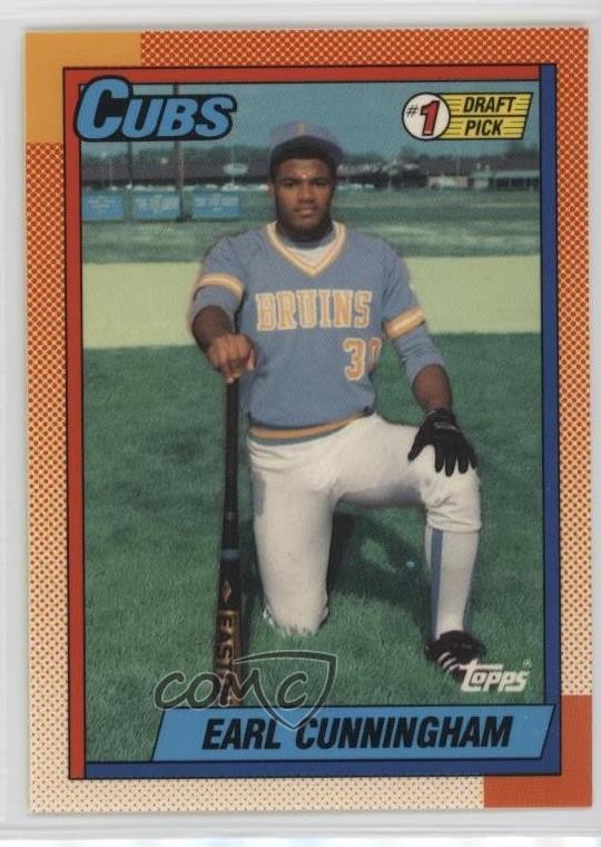 1990 Topps Box Set Collector's Edition (Tiffany) Earl Cunningham Rookie RC 0v1p