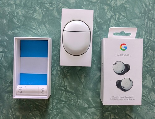 Google Pixel Buds Pro - Fog - OEM Mint Condition - Pre-owned - Zdjęcie 5 z 6