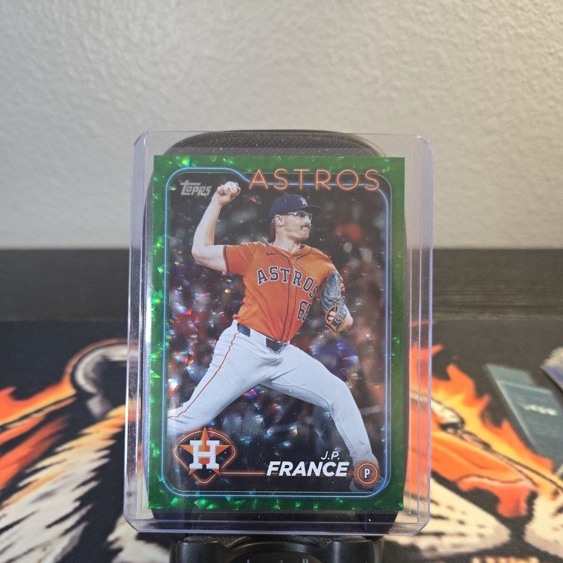 2024 Topps Update J.P. France Green Crackle Foilboard /499 #US26 Astros