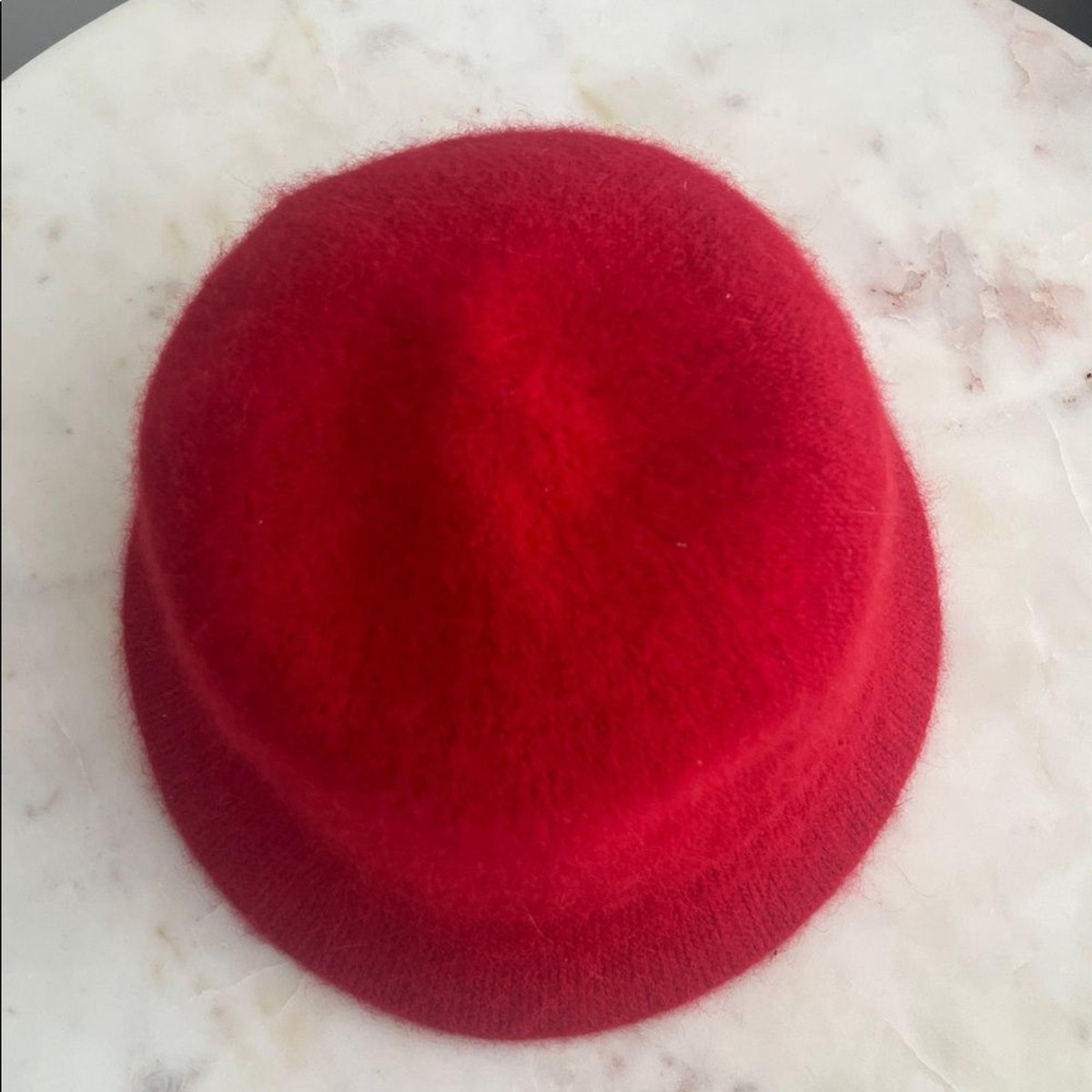 Vintage Red Angora Blend Fedora Hat Soft | eBay display picture 3