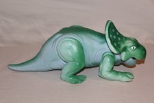 1987 Playskool Definitely Dinosaurs PROTOCERATOPS Green Loose Action Figure 7.5"