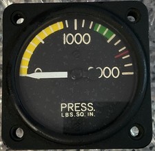 Bombardier Aerospace Hyd Pressure Indicator S218-1 (Repaired) FAA 8130-3