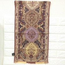 Sciarpa Etro 70% Lana 30% Seta Made in Italy Marrone Lavanda Viola Beige Donna