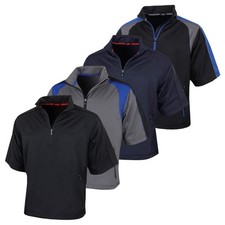 Proquip Golf Mens Zephyr Half Zip Short Sleeve Waterproof Wind Shirt 49% OFF RRP