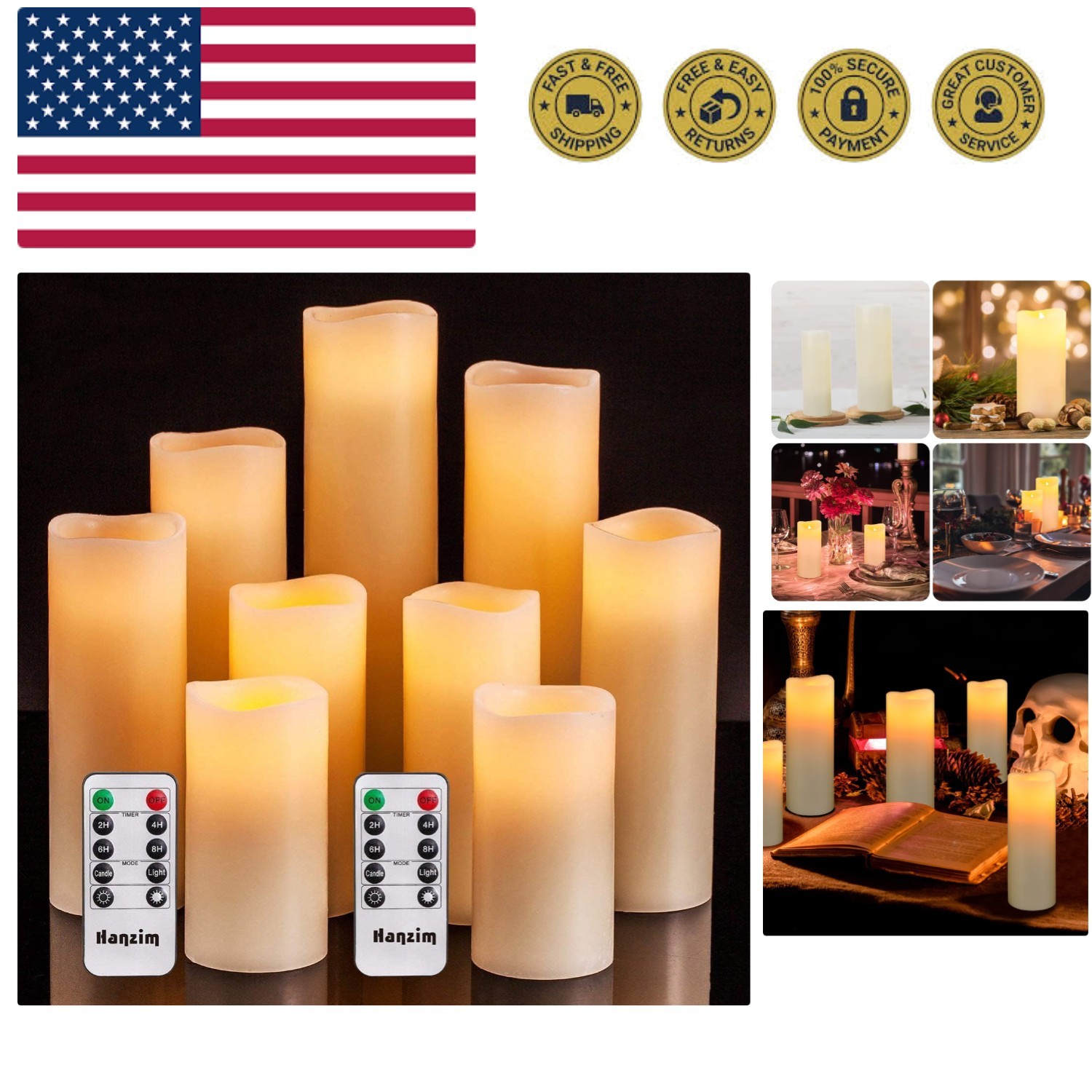 D2.2''*h4 5" 6" 7" 8" 9" Set Of...