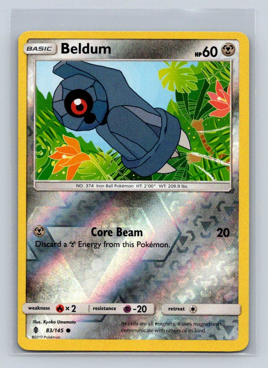 Beldum #83/145 SM: Guardians Rising Reverse Holo Common - Pokemon TCG Card D1