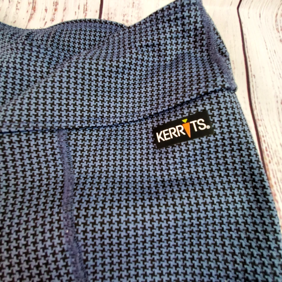 Pantalones de equitación Kerrits para mujer M azul pata de gallo parche bolsillo rendimiento ajustados Foto 3 de 4