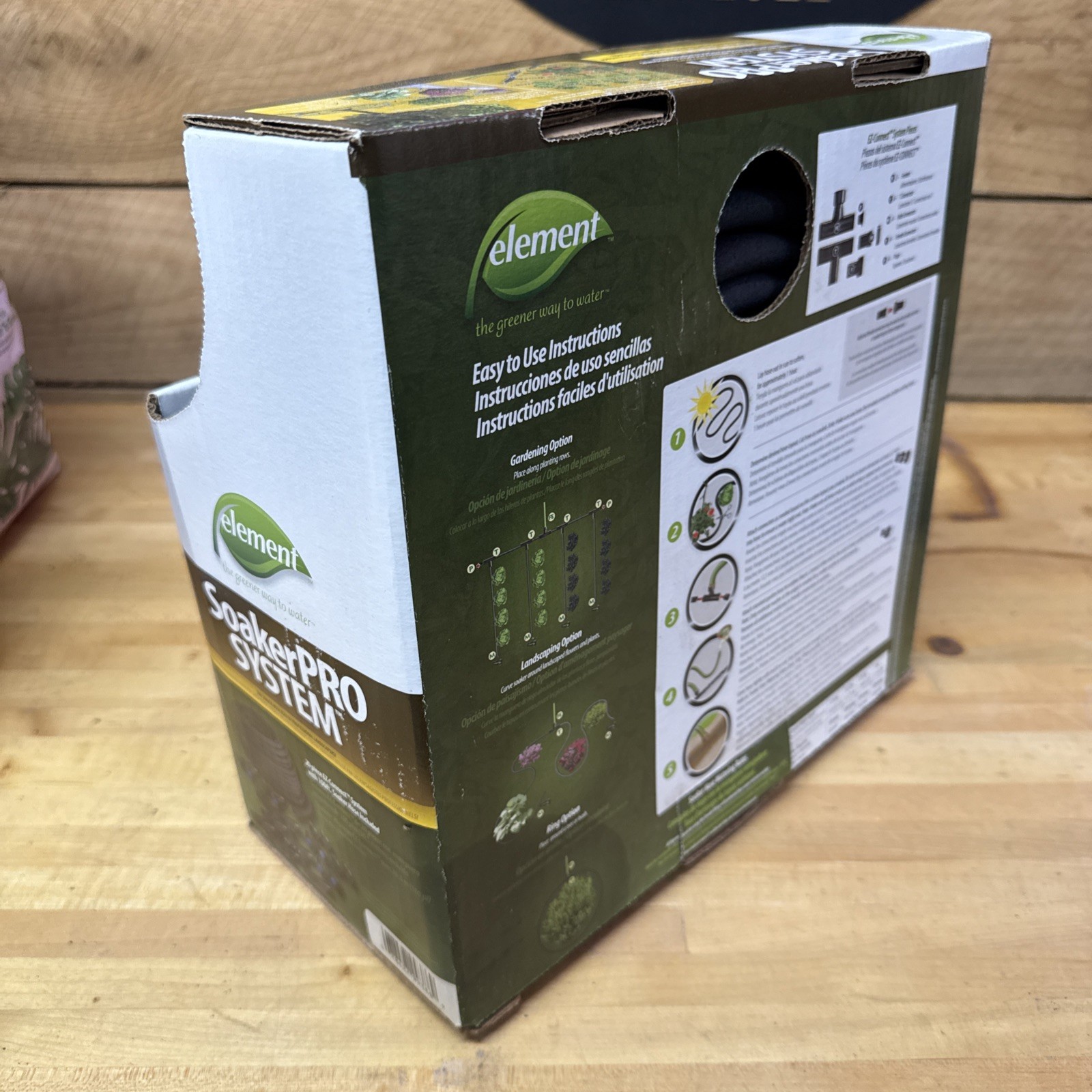 Element Soaker Hose Pro System Garden Kit, Black, 100 ft New in Box