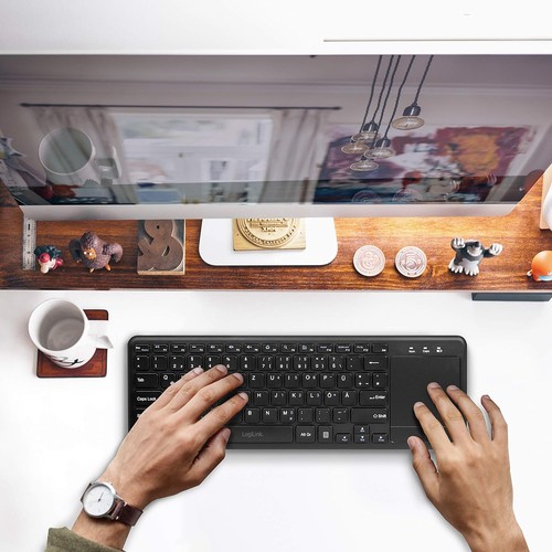 LogiLink Keyboard with Touchpad 2,4G WL - 第 4/10 張圖片