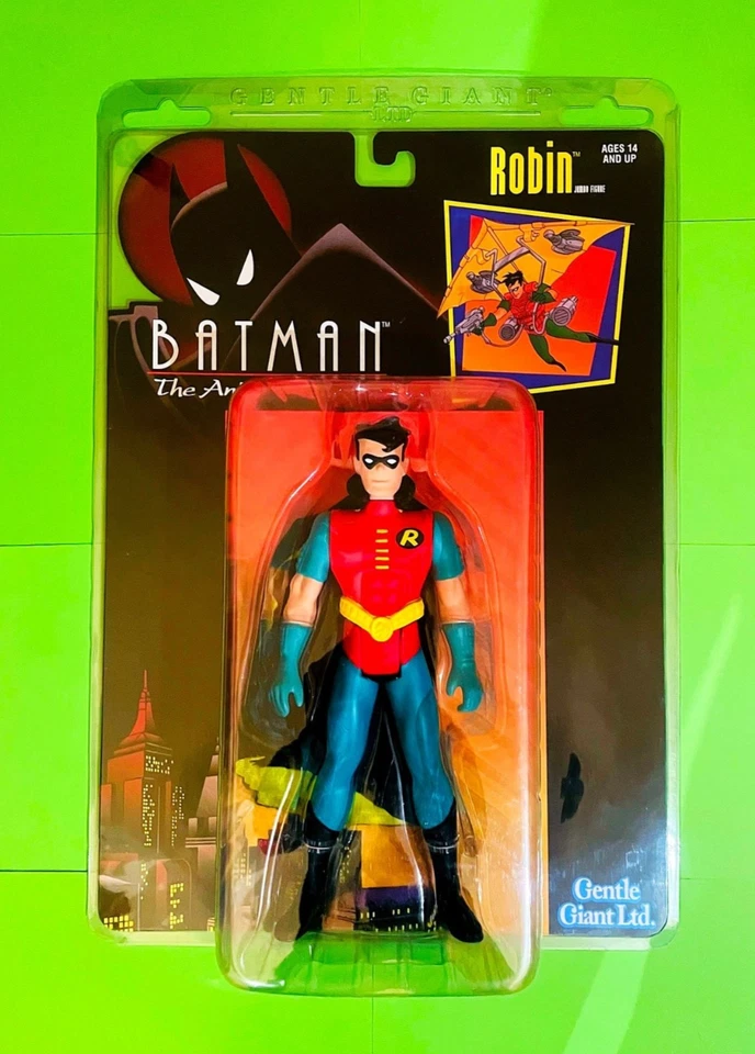🚚🇮🇹🇪🇺BATMAN ANIMATED SERIES-GENTLE GIANT ROBIN-JUMBO 30' kenner-combat belt - Immagine 2 di 4