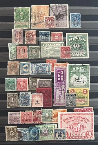 Old Group Of Vintage US Stamps, Used & Mint, Back Of Book, Little Of Everything