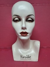 Noriko Vintage Mannequin Head Bust Vintage Cosmetology Display READ
