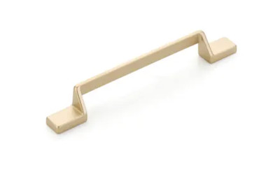 8) Schaub and Company 455-SB San Marco 6-1/4'' Luxury Modern Handle Satin Brass
