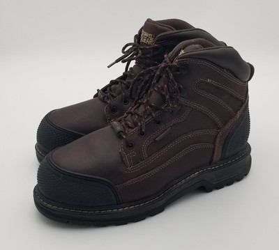 Gravel Gear Men's 6'' Waterproof Steel Toe Leather Work Boot Brown Mens 12 M
