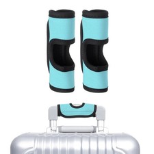 Luggage Handle Wrap, 2 Pcs Hollow Luggage Identifiers for Luggage, Cyan