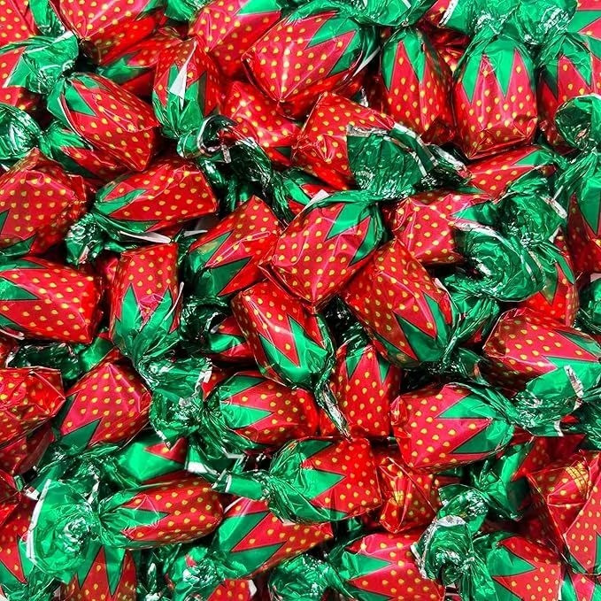 Caramelos Bon Bon Bon Bons clásicos rellenos de fresa a granel y deliciosos caramelos 2 lb | ¡A la venta!