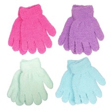 3 Pairs Girls Boys Kids Childrens Thermal Snow Soft Magic Warm Winter Gloves