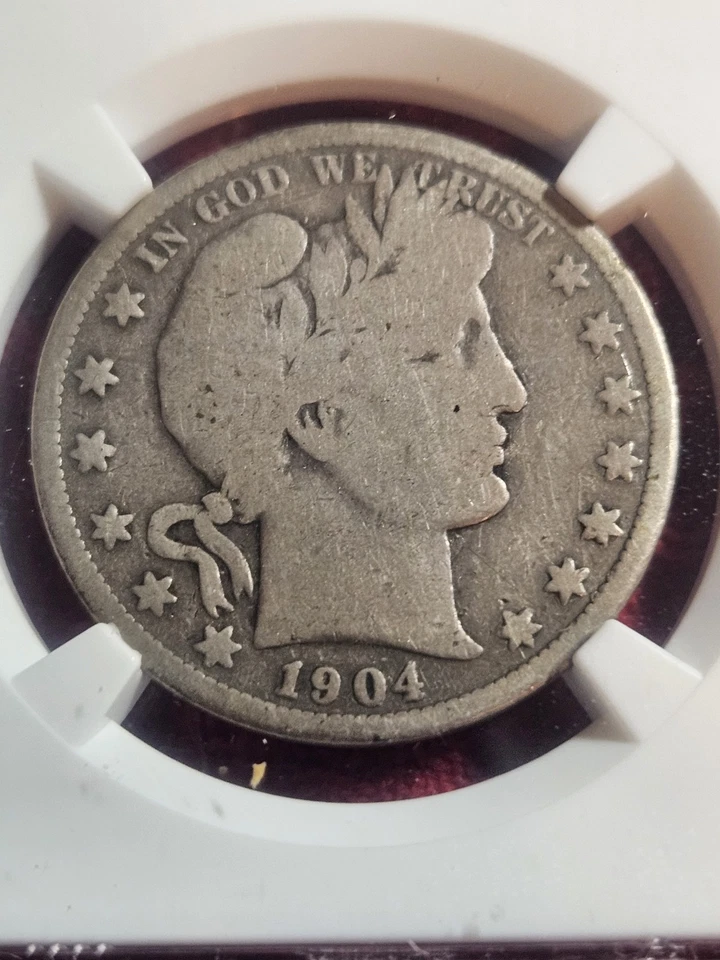 1904-S NGC  G-6  Barber Half Dollar semi-key 544,000 minted - Image 2 of 4