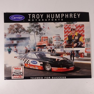 1996 NHRA Drag Racing Programm Troy Humphrey Rickie Smith Carrier Pontiac