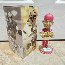 NIB Yadier Molina Gold & Platinum Gloves Bobblehead SGA 2014 St Louis Cardinals