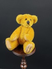 Vintage Dollhouse Miniature Teddy Bear by Little Gem Bears Golden Tan 1:12