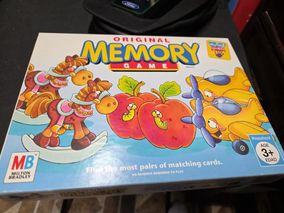 1990 Original Memory Game Milton Bradley Complete Childrens Matching Preschool - Image 2 of 4