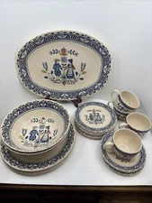 Vintage Staffordshire  Old Granite Hearts & Flower by Johnson Bros England