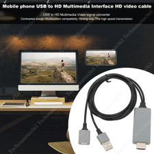 1080P HDMI Mirroring Cable Phone to TV HDTV Adapter Cord for iPhone iPad Android