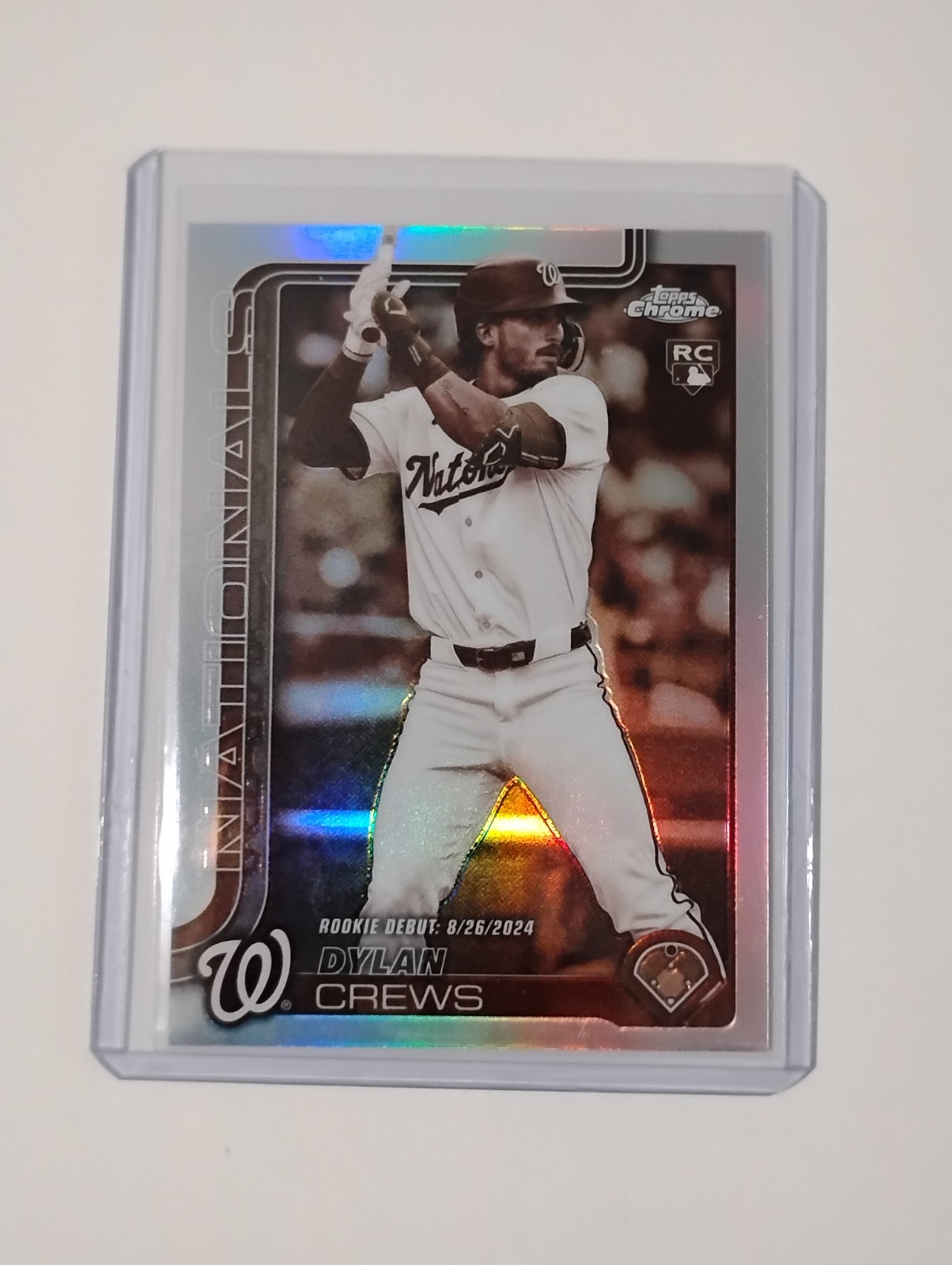 2025 Topps Chrome Update Series - Dylan Crews #USC190 Sepia Refractor (RC)