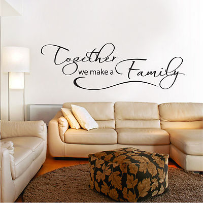 Together We Make A Family Wand Aufkleber Option 3 Vinyl Wandbild Transfer