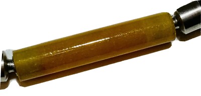Lithos Untreated Burmese Yellow Jadeite Tube Interchangeable Vario Clasp