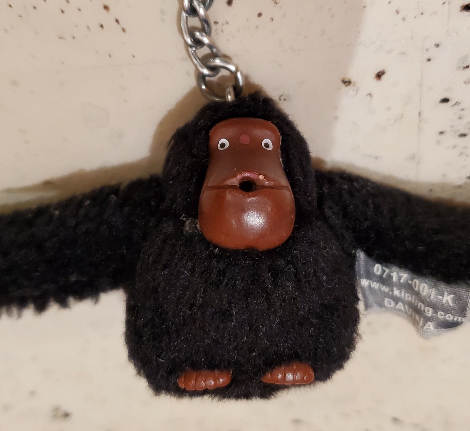 KIPLING Monkey Gorilla Keychain Black Davina Keyr… - image 6