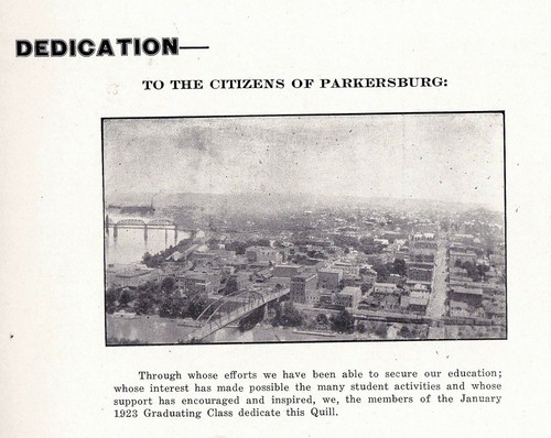 Anuario de escuela secundaria Parkersburg 1923, pluma, Parkersburg, Virginia Occidental - Imagen 6 de 12