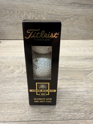Titleist Tour Balata 100 Golf Balls Sleeve Of 3 Balls.