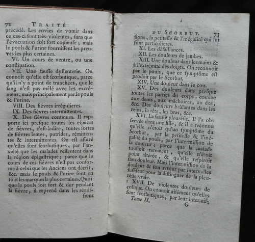 Traité du Scorbut (Tome 2) de Lind (Livre de médecin ancien 18ème) Ganeau 1771 - Picture 2 of 10