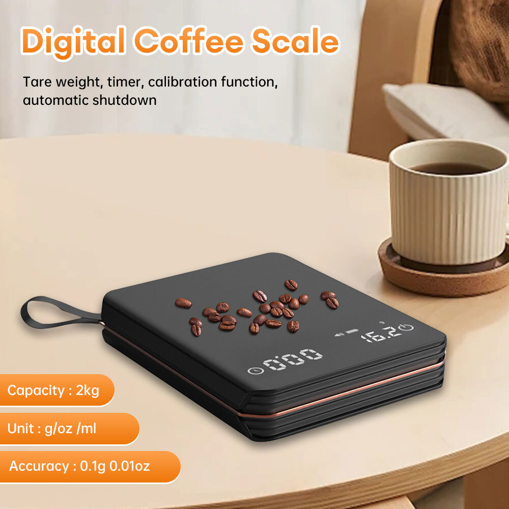 Digital Kitchen Scale Drip Coffee Scale with Timer Smart scale kitchen 2kg/0.3g-image