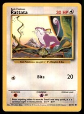 1999 Base Set Unlimited Rattata #61