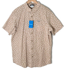 Columbia Shirt Small Button Up Rapid Rivers Printed S/S Camp All Over Graphic