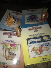 Lot of 4 Vintage 1985 Teddy Ruxpin Books Worlds of Wonder Book Lot Books Only