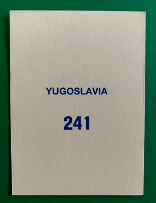1990 Navarrete Italy World Cup FIFA Action #241 SAFET SUSIC