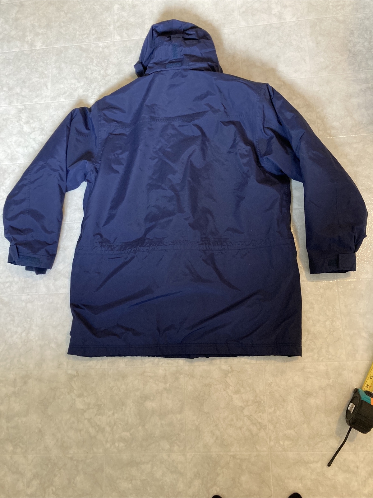 Rare LL Bean Men's XL Tall Sherpa Lined Gore-tex Jacket Blue Hooded Polartec image 10