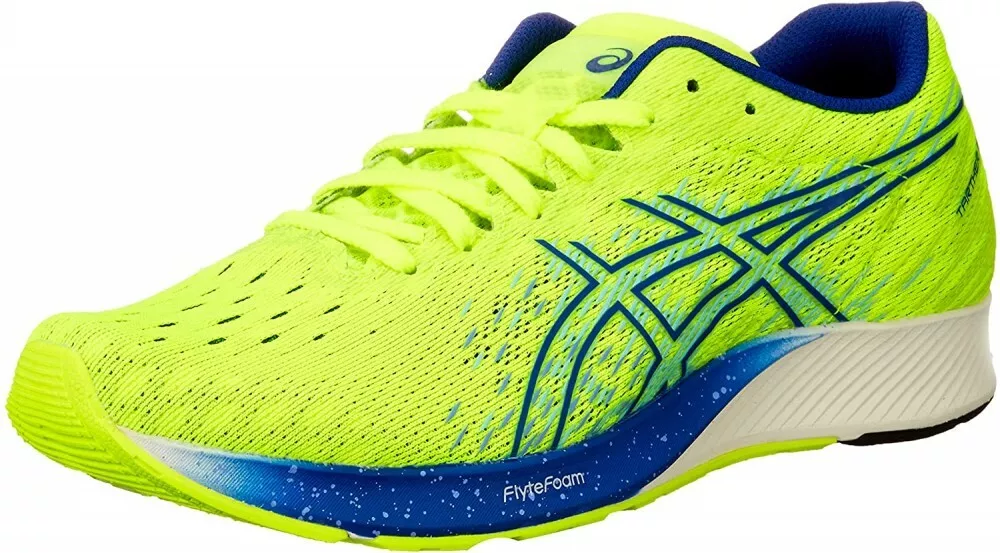 Entre Leche Dedos de los pies ASICS Men&#039;s Running Shoes TARTHER EDGE 3 1011B214 Yellow Blue With  Tracking | eBay