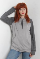 Adidas Sweatshirt Hoodie Grey - Womens Size Large L - H6