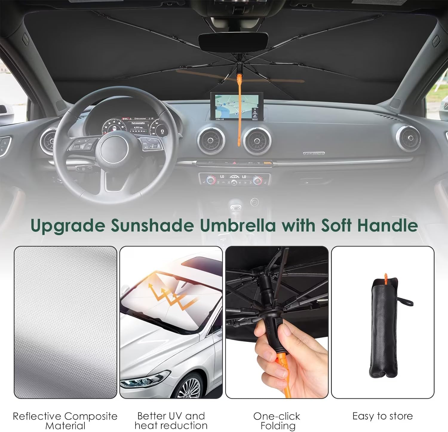 Pare-Soleil Anti-UV Pliant Pour Pare-Brise Avant