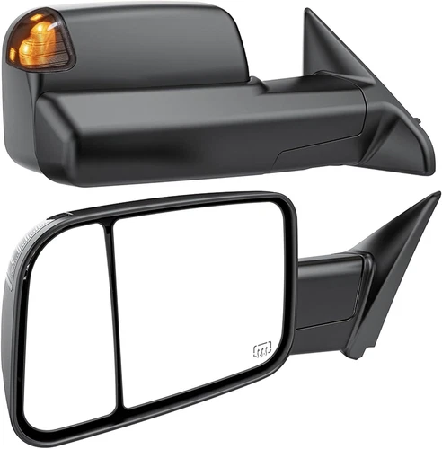 Towing Mirrors For 2009-2018 Dodge Ram 1500 2500 3500 Power Heated Signal LH RH