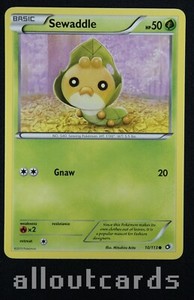 2013 Pokémon Black & White Legendary Treasures Sewaddle 10/113 NM/M