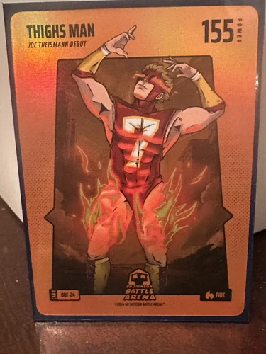 New Listing2024 Bo Jackson Battle Arena Thighs Man Joe Theismann Orange Battlefoil Fire SP