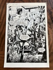 Dan Spiegle  WARHAWKS COMIC MODULE - Original TSR Comic Splash Page Artwork 